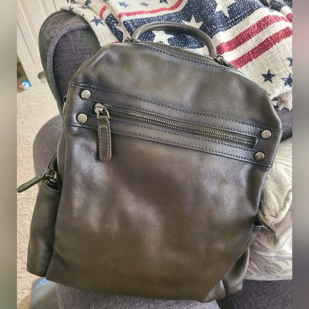 Leather Convertable Backpack